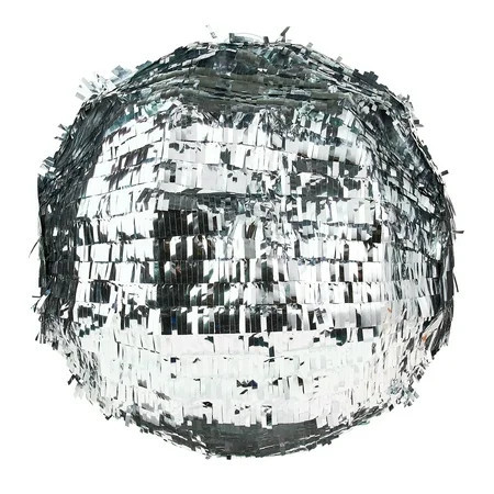 Silver 3D Disco Ball Party Pinata, 12", by Way To Celebrate | Walmart (US)