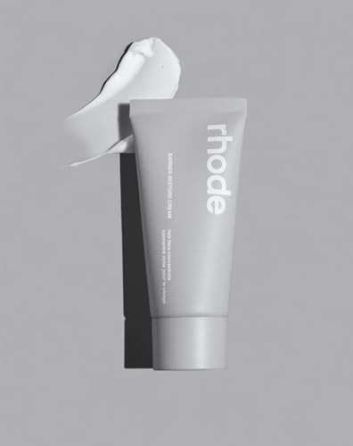 Rhode Barrier Restore Cream 50ml, Hailey Bieber's Rich Lightweight Cream Moisturizer, Antioxidant Peptide, Hydrated Smoother Softer Skin, Shea Butter, Squalane, Acai, Niacinamide | Amazon (UK)