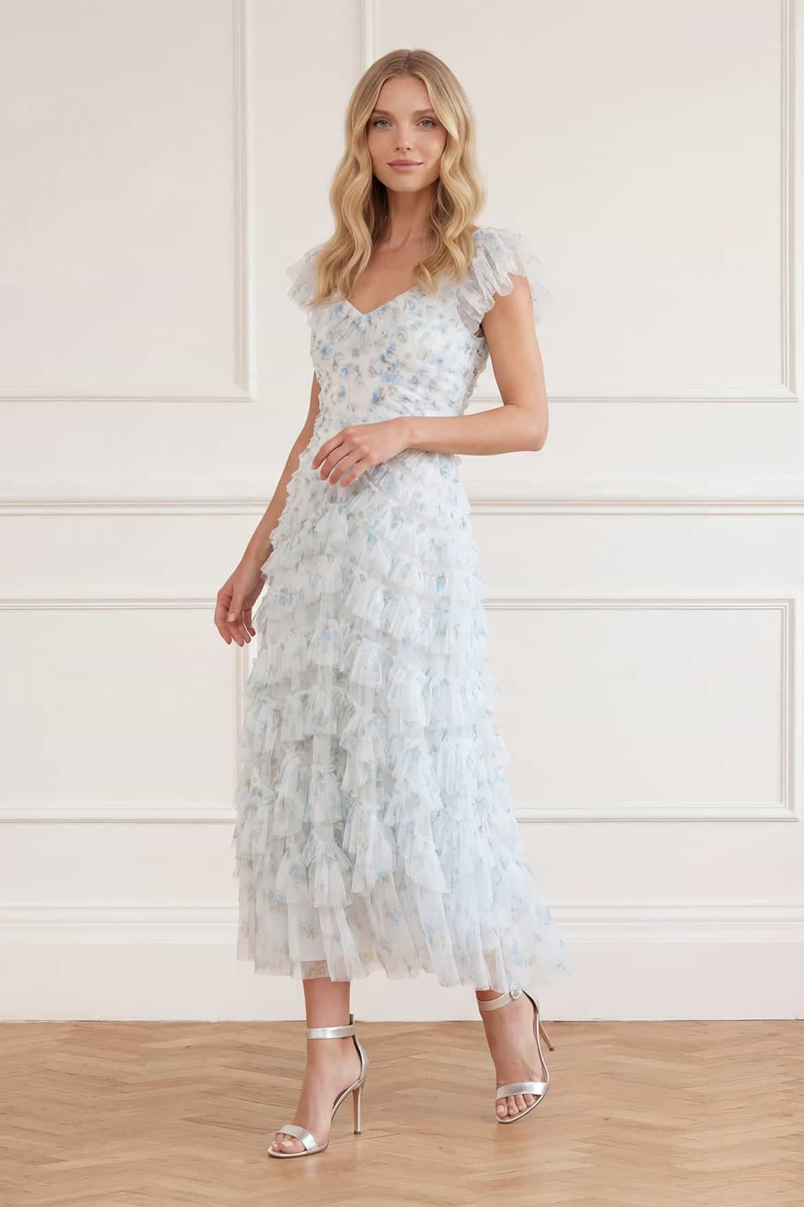 Magnolia Ditsy Lola Backless Ballerina Dress | Needle & Thread