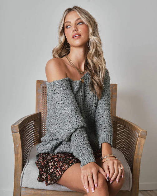 Sunday Mornings Sweater - Olive | VICI