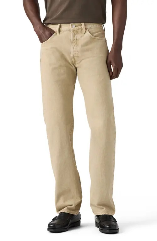 levi's 501® Original Fit Straight Leg Jeans in Yellow Sand Gd at Nordstrom, Size 32 X 32 | Nordstrom