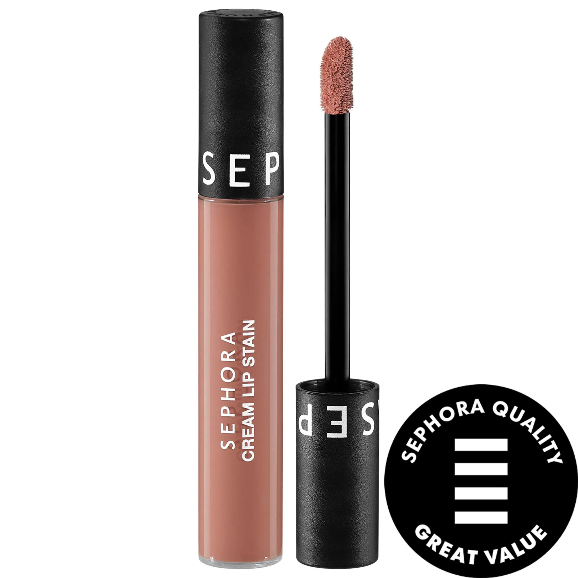SEPHORA COLLECTION Cream Lip Stain 10HR Liquid Lipstick 120 Soft Mocha 0.16 oz. / 5 mL | Sephora (US)