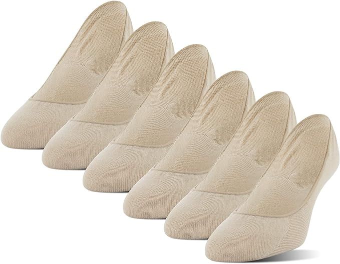 PEDS Women's Extreme Low Cut Padded Foot Liner with Gel Tab, 6 Pairs | Amazon (US)