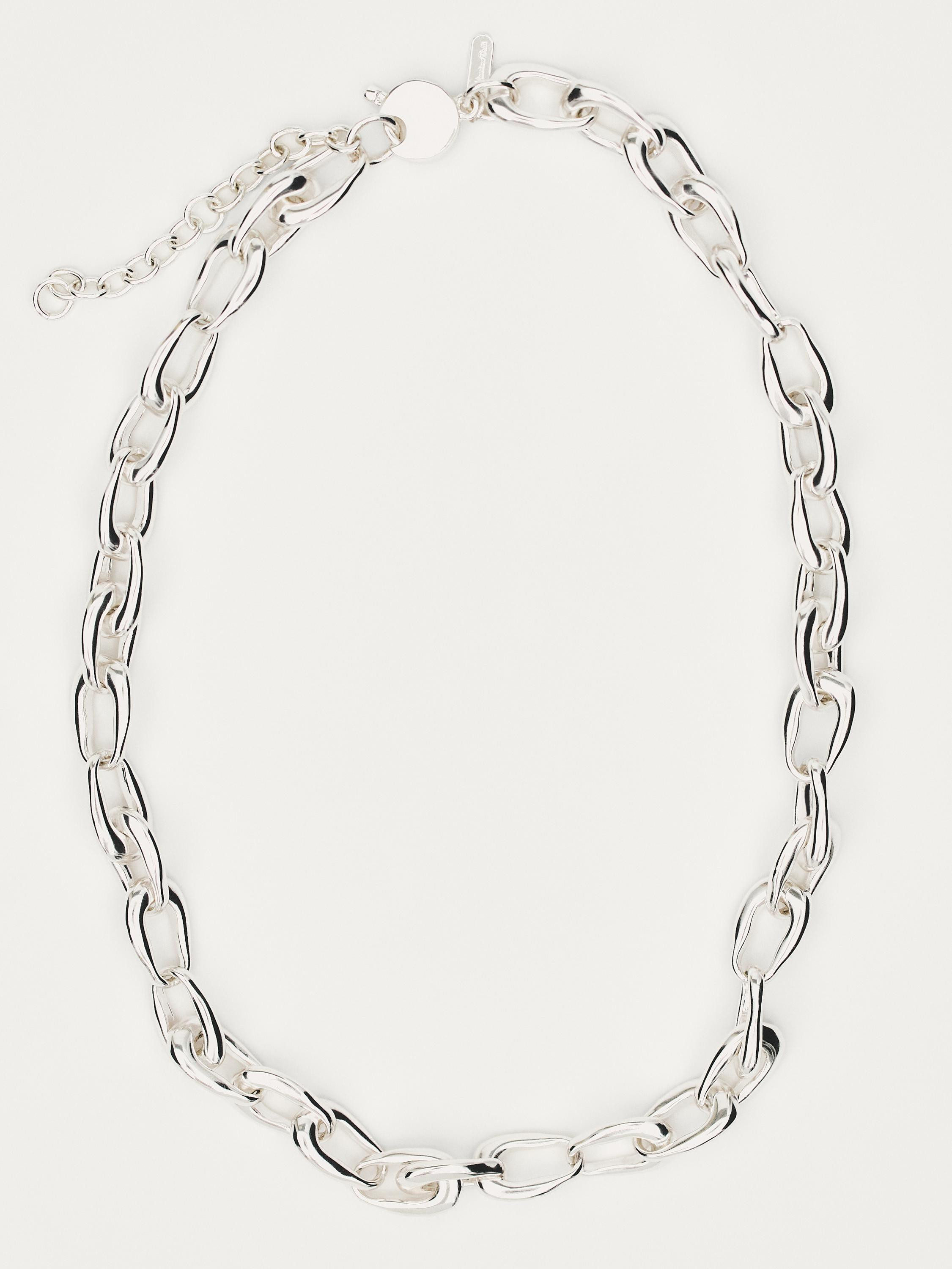 Silver chain necklace | Massimo Dutti US