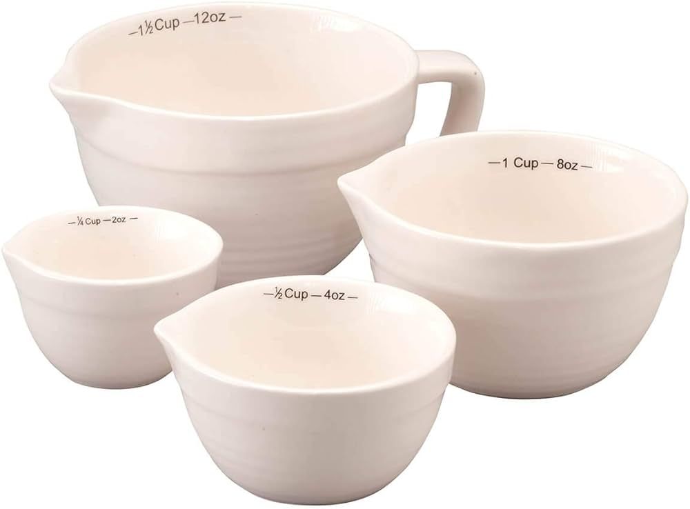 4 Piece Ceramic Measuring Cups | Amazon (US)