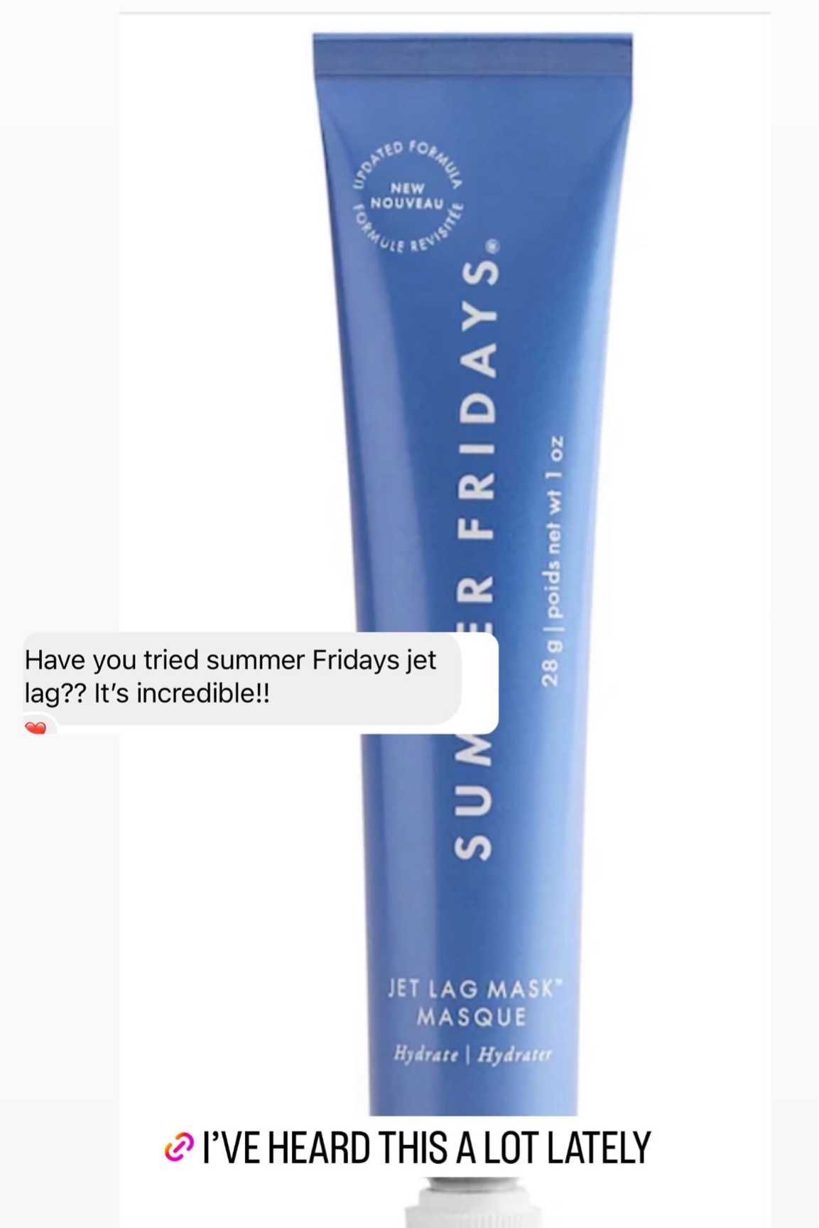 Jet Lag face mask 
Clean beauty 
Travel size for your vacation 

#LTKover40 #LTKbeauty #LTKxSephora