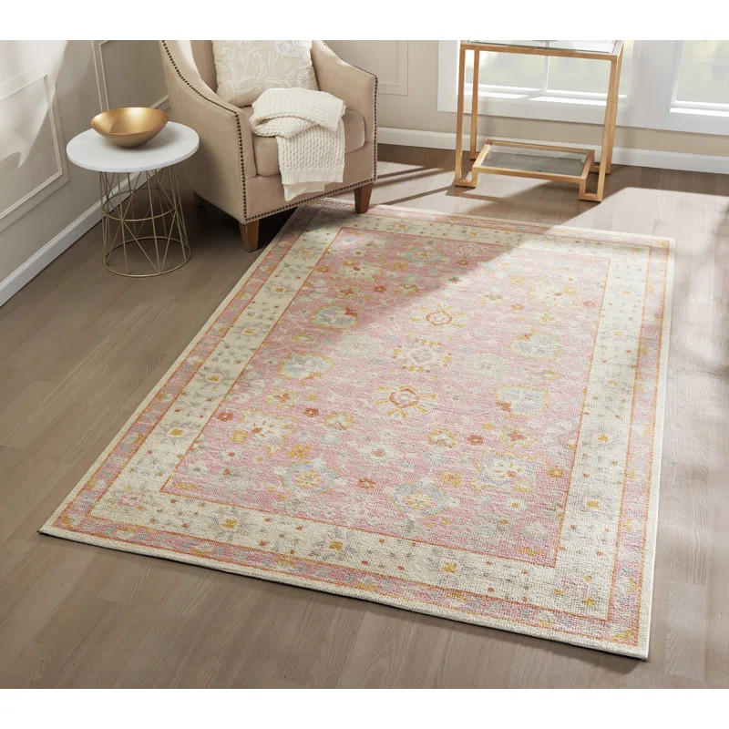 Guerin Floral Power Loom Wool Rug | Wayfair North America