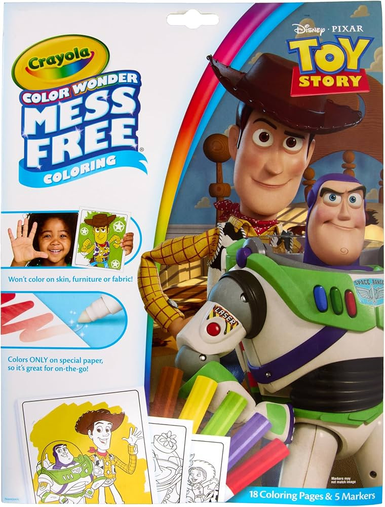 Crayola Color Wonder Toy Story 5, Mess Free Coloring Pages & Markers, Gift for Kids, Age 3, 4, 5,... | Amazon (US)