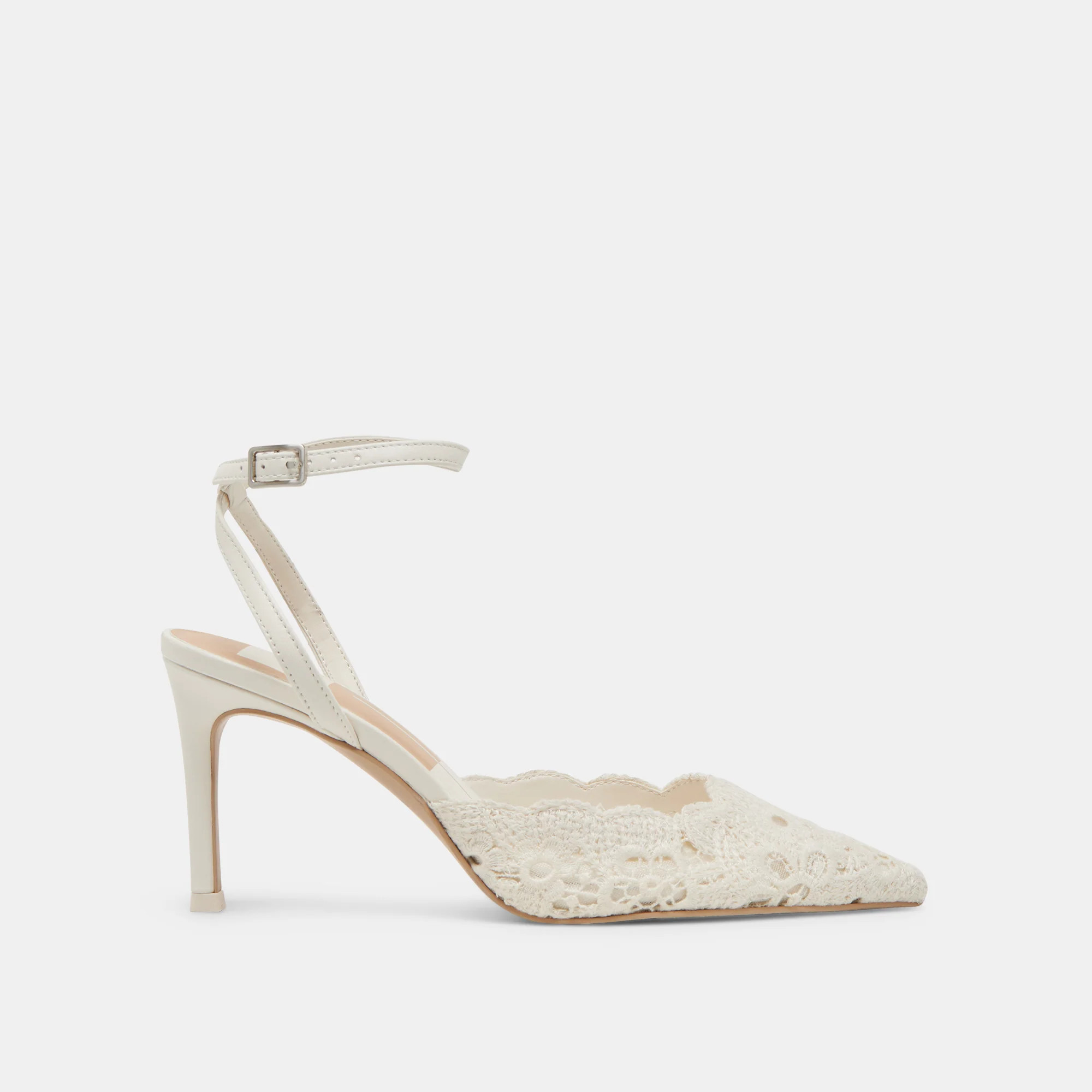 KENEDY HEELS WHITE CROCHET | DolceVita.com