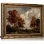 Vintage Gold Framed Wall Art, Autumn Forest Landscape Oil Painting Print, Rustic Fall Nature Deco... | Amazon (US)