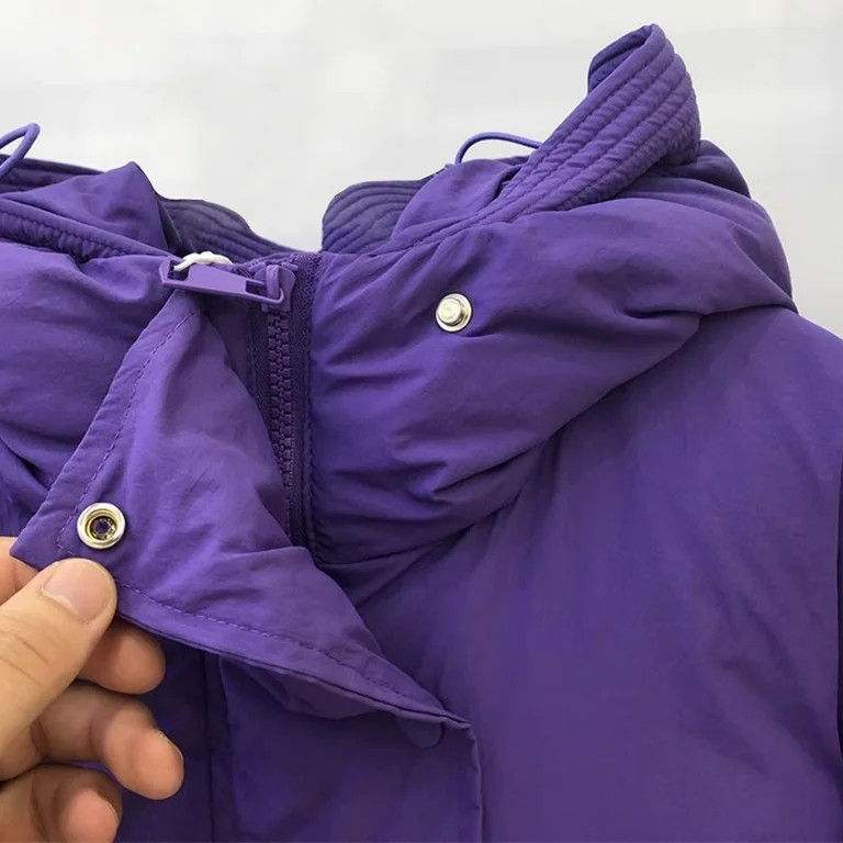 POIUYTR Women's Cropped Quilted Puffer Jacket Long Sleeve Zip Up Padded Winter Warm Down Coat Sho... | Walmart (US)