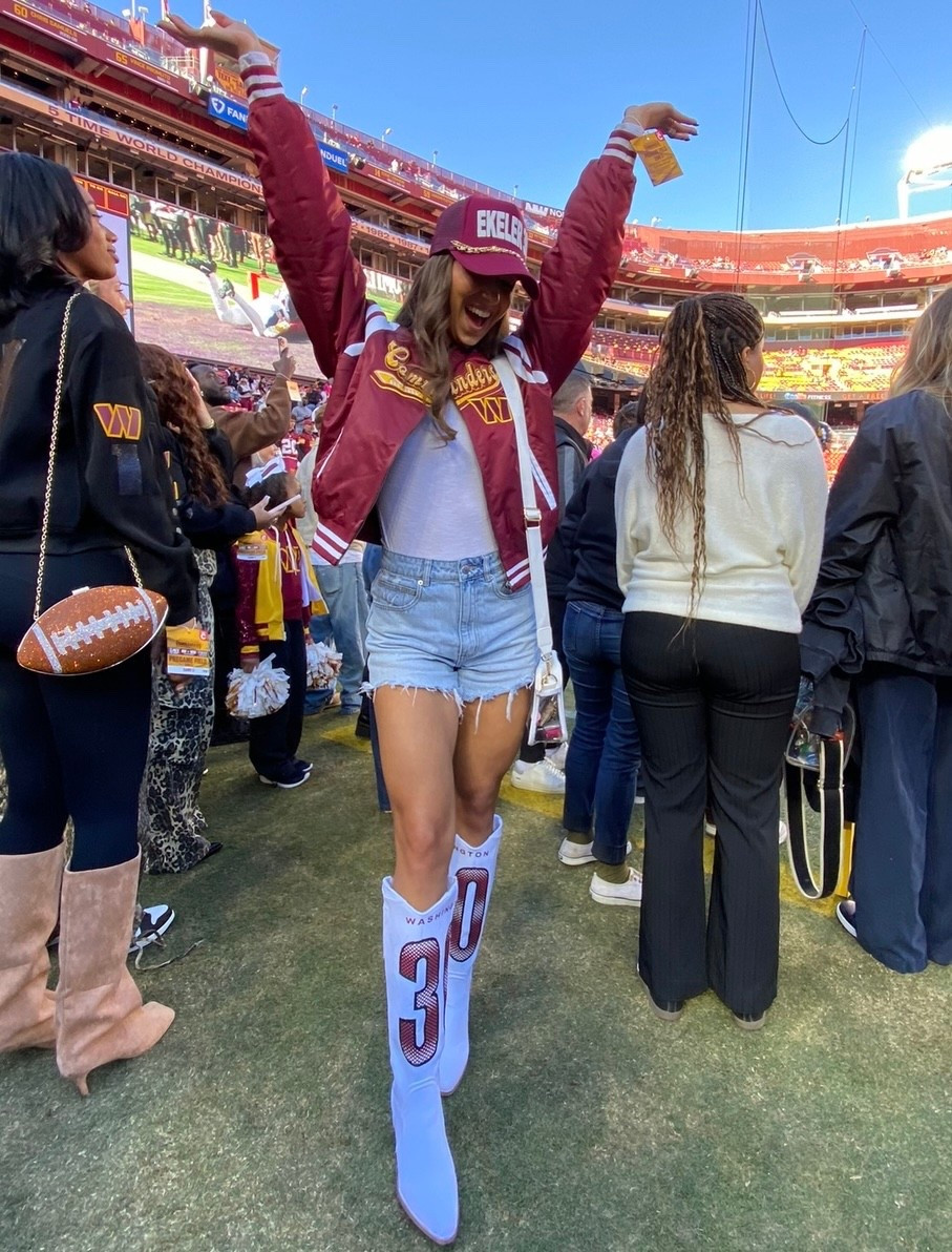 Football season is here and I have all of the game day outfit inspiration for you all!!! Love a good boots moment with this cute varsity jacket that’s perfect for the colder months! I also love hat chains to elevate a look! 

#LTKStyleTip #LTKActive #LTKSeasonal