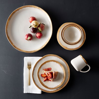 Brushed Gold Dinnerware Collection | Williams-Sonoma