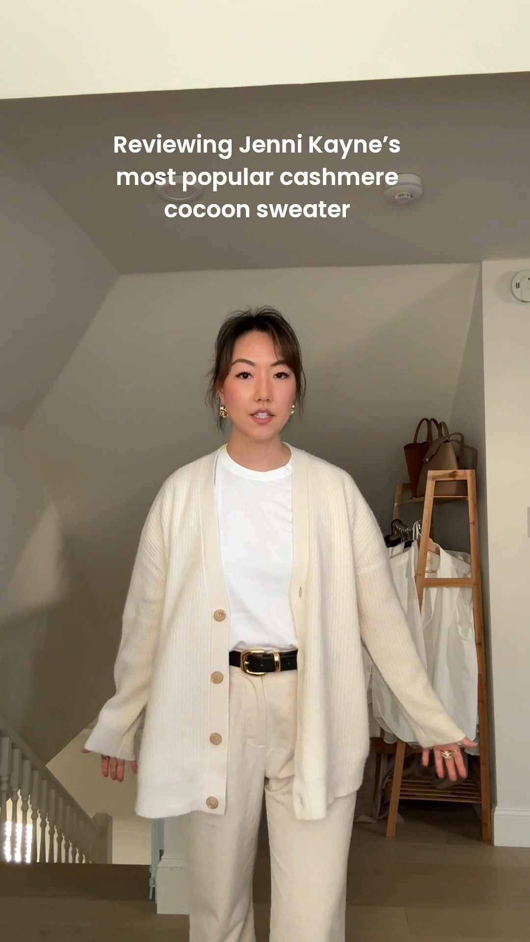 I’m normally a size XS and am wearing a size XXS in this sweater 