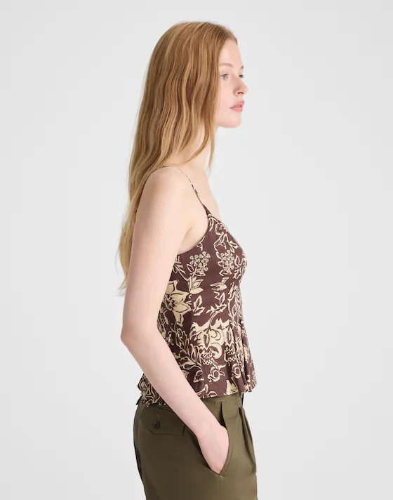 Darted Peplum Cami Top | Madewell
