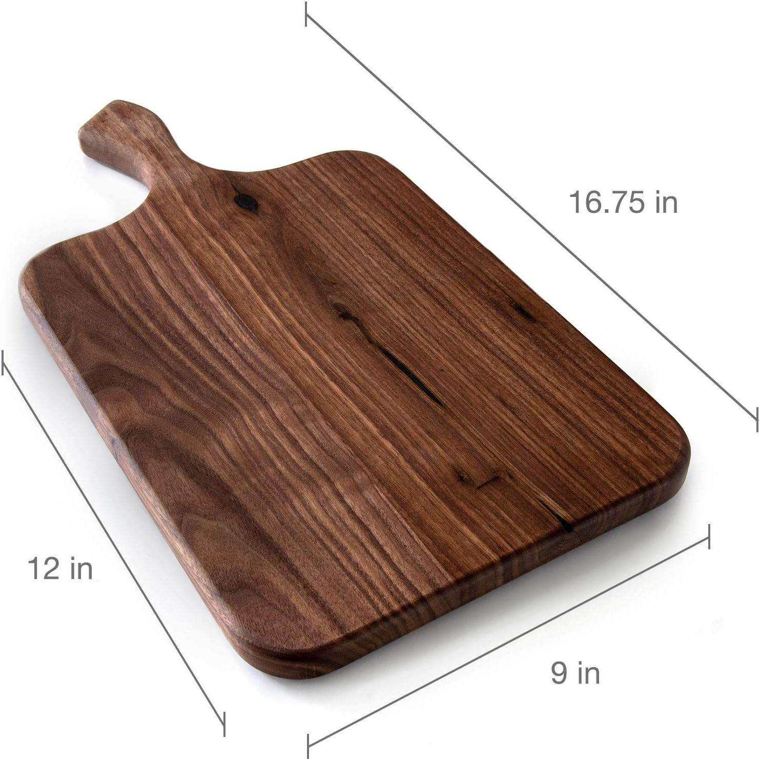 Brazos Home Dark Walnut Wood Cutting Board for Kitchen, Seasoned, Chopping Board, Wood Cheese Boa... | Amazon (US)