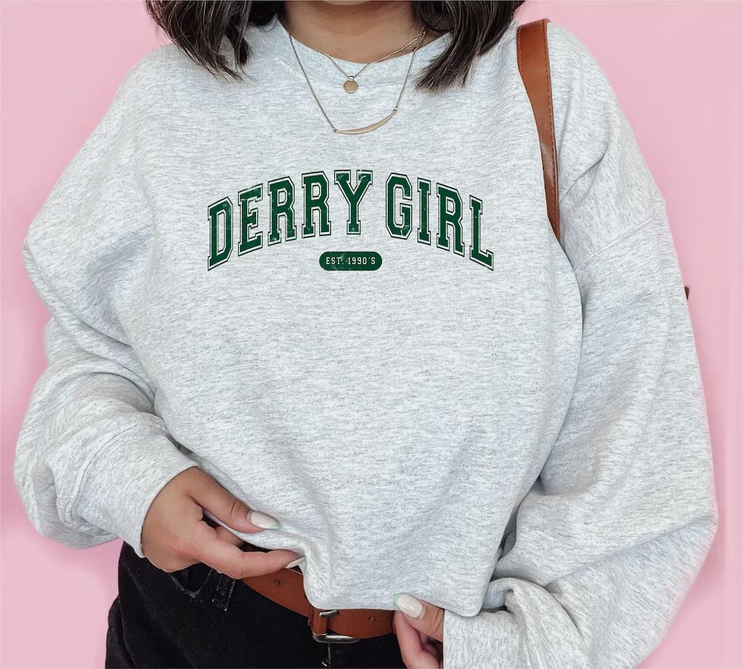 Derry Girls School Sweatshirt Crewneck  Varsity Vintage - Etsy | Etsy (US)