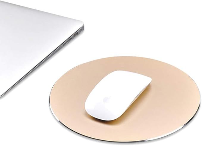 ProElife Premium Aluminum Metal Mouse Pad Mice Mat 8.66 inch (Round, Champagne Gold) | Amazon (US)