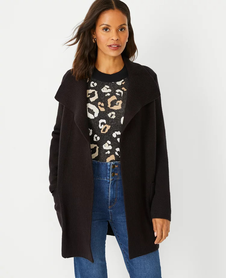 Seed Stitch Coatigan | Ann Taylor (US)