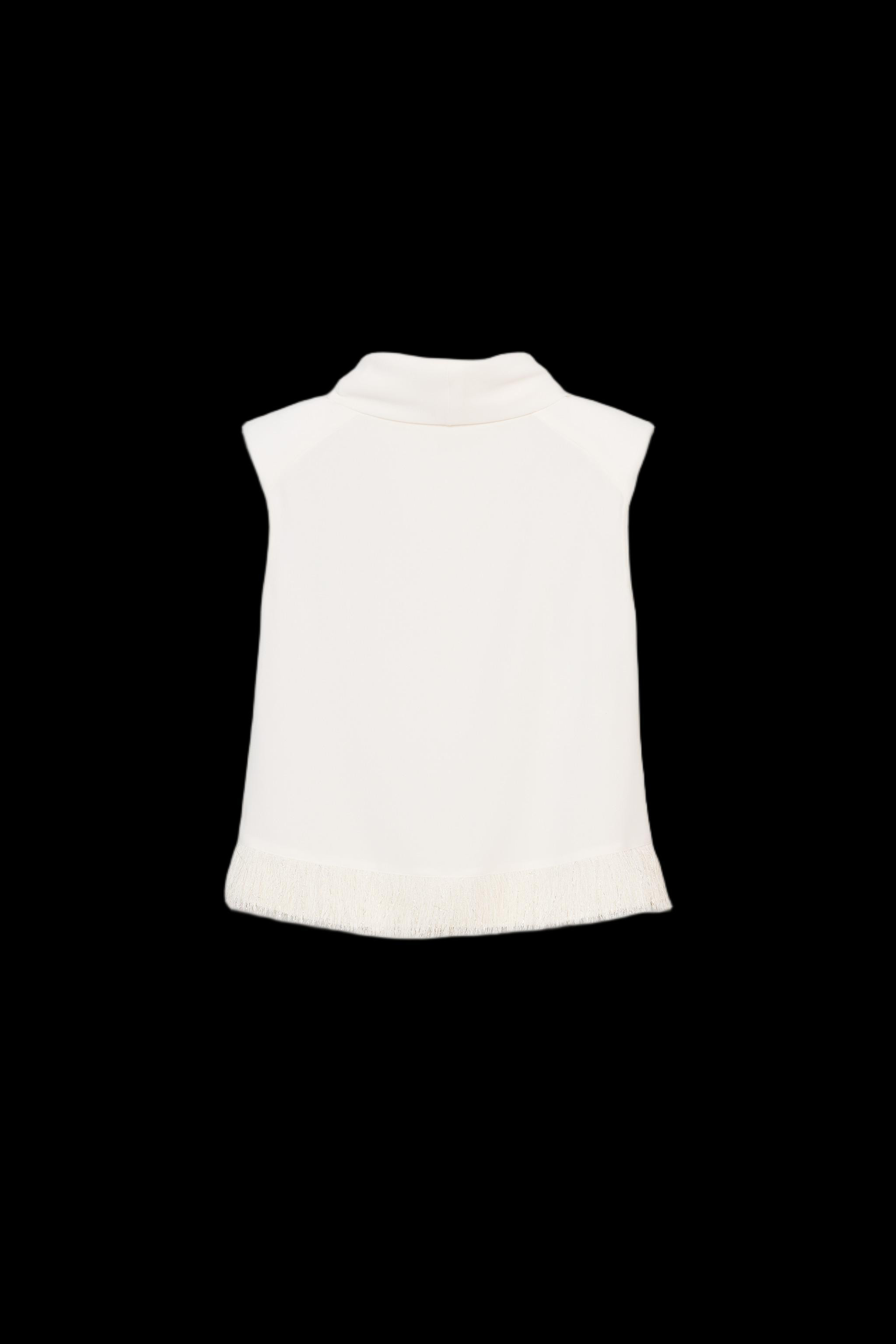 SHOULDER PAD FRINGED TOP | Zara US