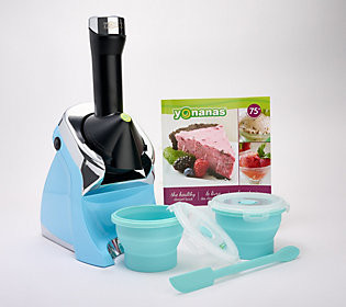 As Is Yonanas Deluxe Frozen Dessert Maker with Bowls | QVC