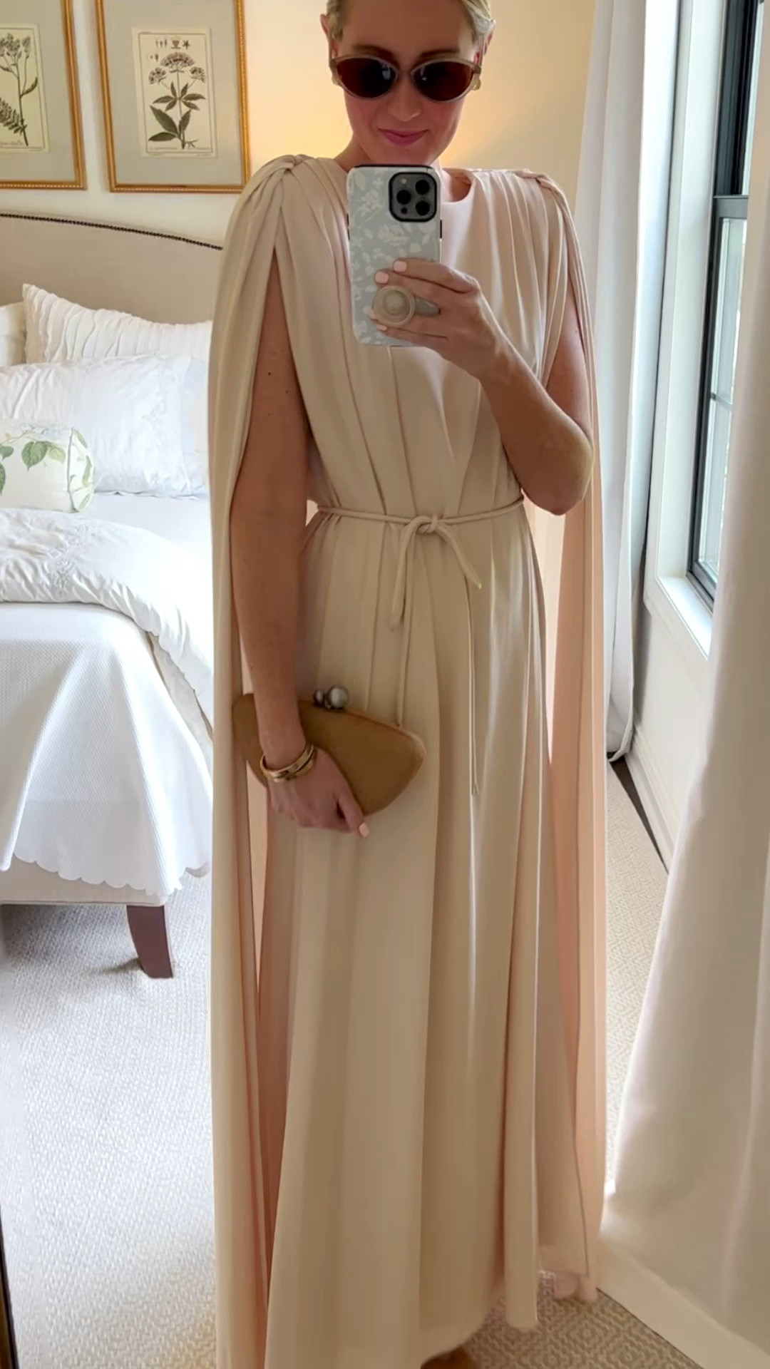 Dillards Antonio Melani x Elizabeth Damrich! 

Long ivory dress - wearing a size 6 but could have done a 4! 
Greek key dress - go down a size! 
Camel coat - runs generous, size down! 
Pink sweater - wearing a size small 
Pink coat- runs generous, size down! 
Shoes run true to size! 


#LTKSeasonal #LTKHoliday