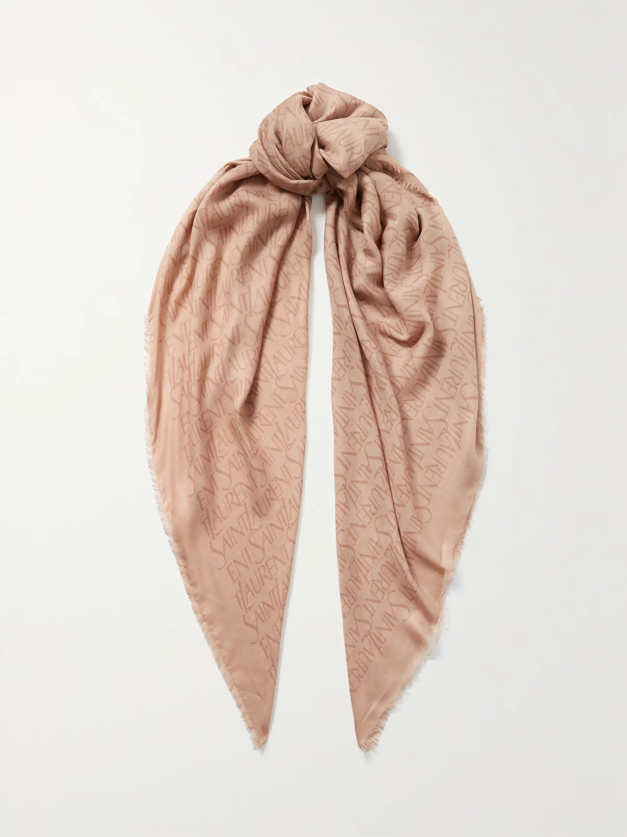 Printed modal and cashmere-blend twill scarf | NET-A-PORTER (US)