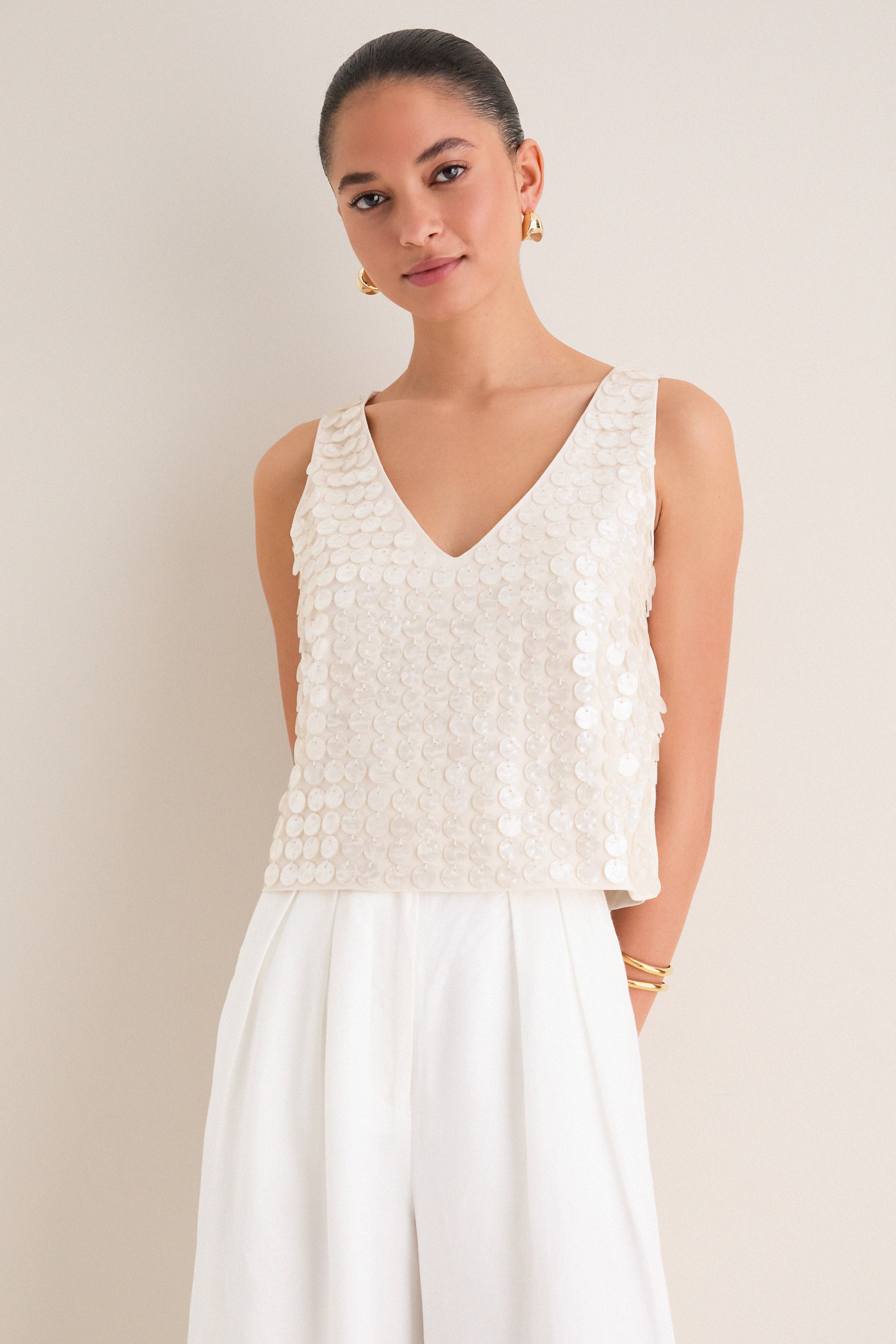 Pearl Shells Disco Tank | Tuckernuck (US)