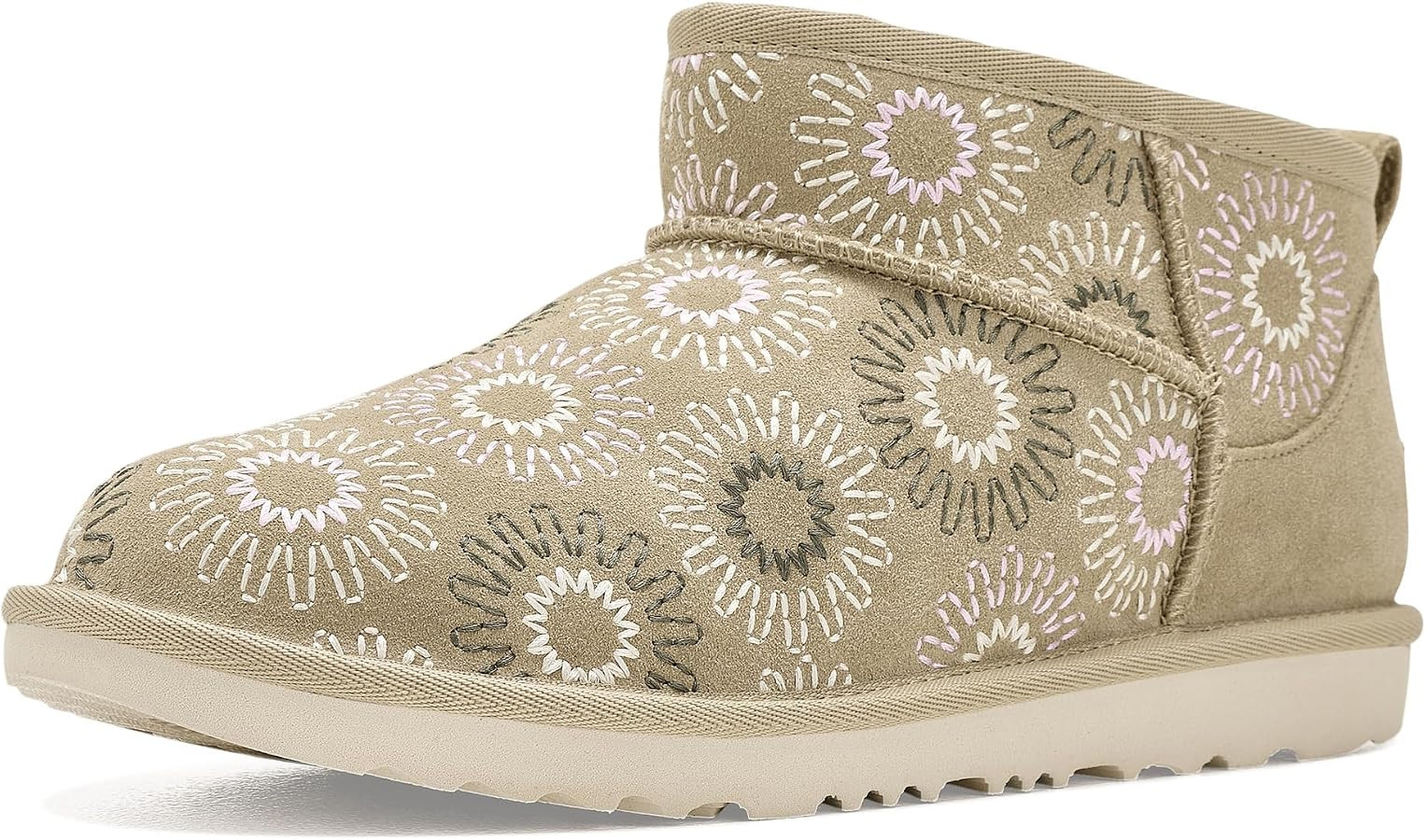 UGG unisex-child Classic Ultra Mini Sun Stitch | Amazon (US)