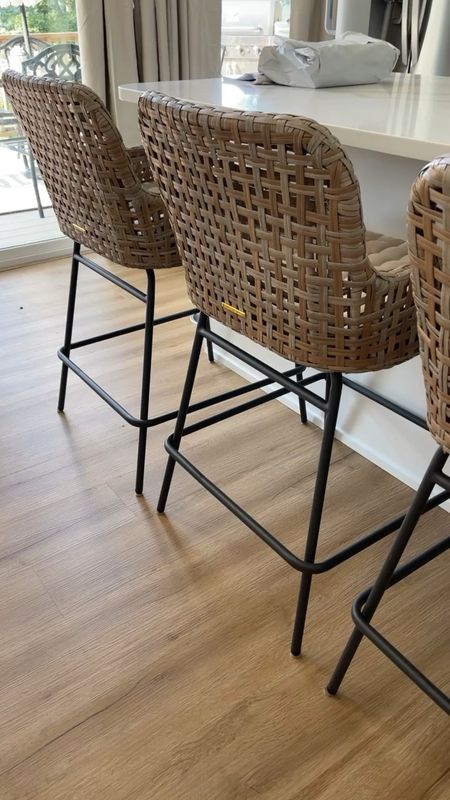 I eyed these counter stools for a very long time. They come in counter height and bar height. They have a resin wicker, so they will withstand anything. They come with cushions that are washable and you can also purchase different styles. While these chairs are a splurge, they are 1000% worth it! Grab them while they’re on sale⚡️




#counterstools #barstool #islandchairs #ballarddesigns #homedesign #homefurniture #furniture #homefinds 

#LTKsalealert #LTKhome #LTKFind