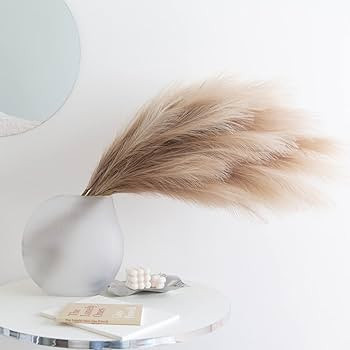 CEWOR 6pcs 43" 3.6FT Faux Pampas Grass Tall Pampas Grass for Vase Filler Artificial Pompous Grass... | Amazon (US)