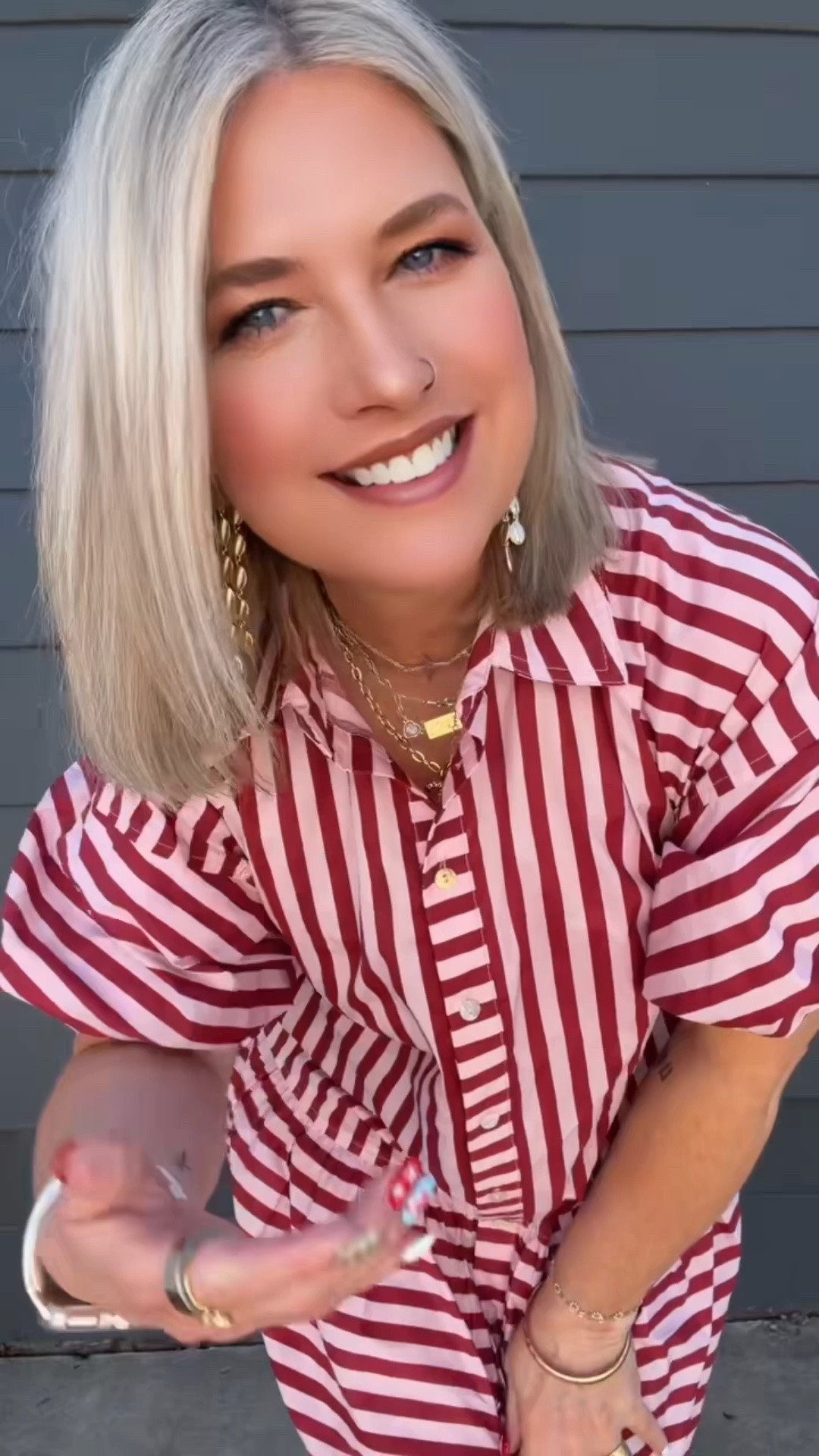 Love the dress from impressions online boutique and these shoes are soo comfy!  Wore them all day for graduation #striped dress #comfy heels #summer style

#LTKootd #LTKdayinmylife #LTKmomlife