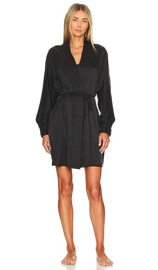 LUNYA Washable Silk Robe in Black. - size M | Revolve Clothing (Global)