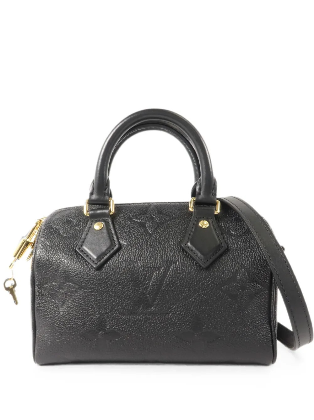 Louis Vuitton Pre-Owned Empreinte Speedy Bandouliere 20 Monogram mini bag - Black | Farfetch Global