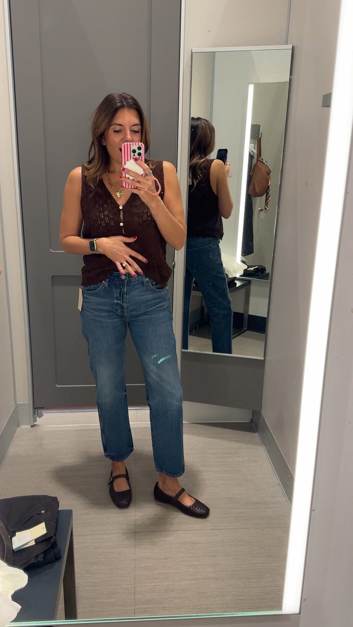 The best target jeans! Mid rise boyfriend fit! I’m 5’7” in a size 2. Top in a small.

#LTKOver40 #LTKTall