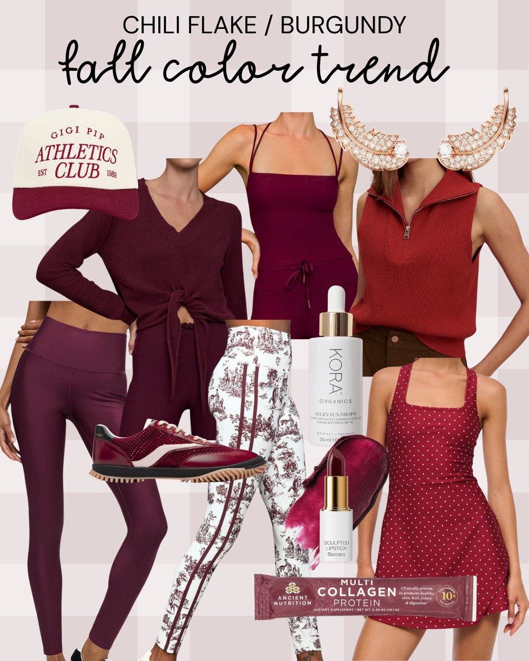 Trending fall/winter athleisure- chili flake red  

 #LTKfitnessgoals