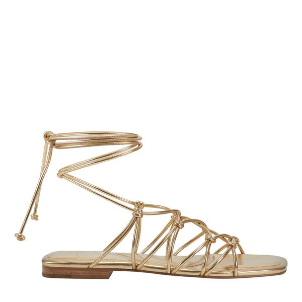 Monnie Ankle Wrap Flat Sandal | Marc Fisher