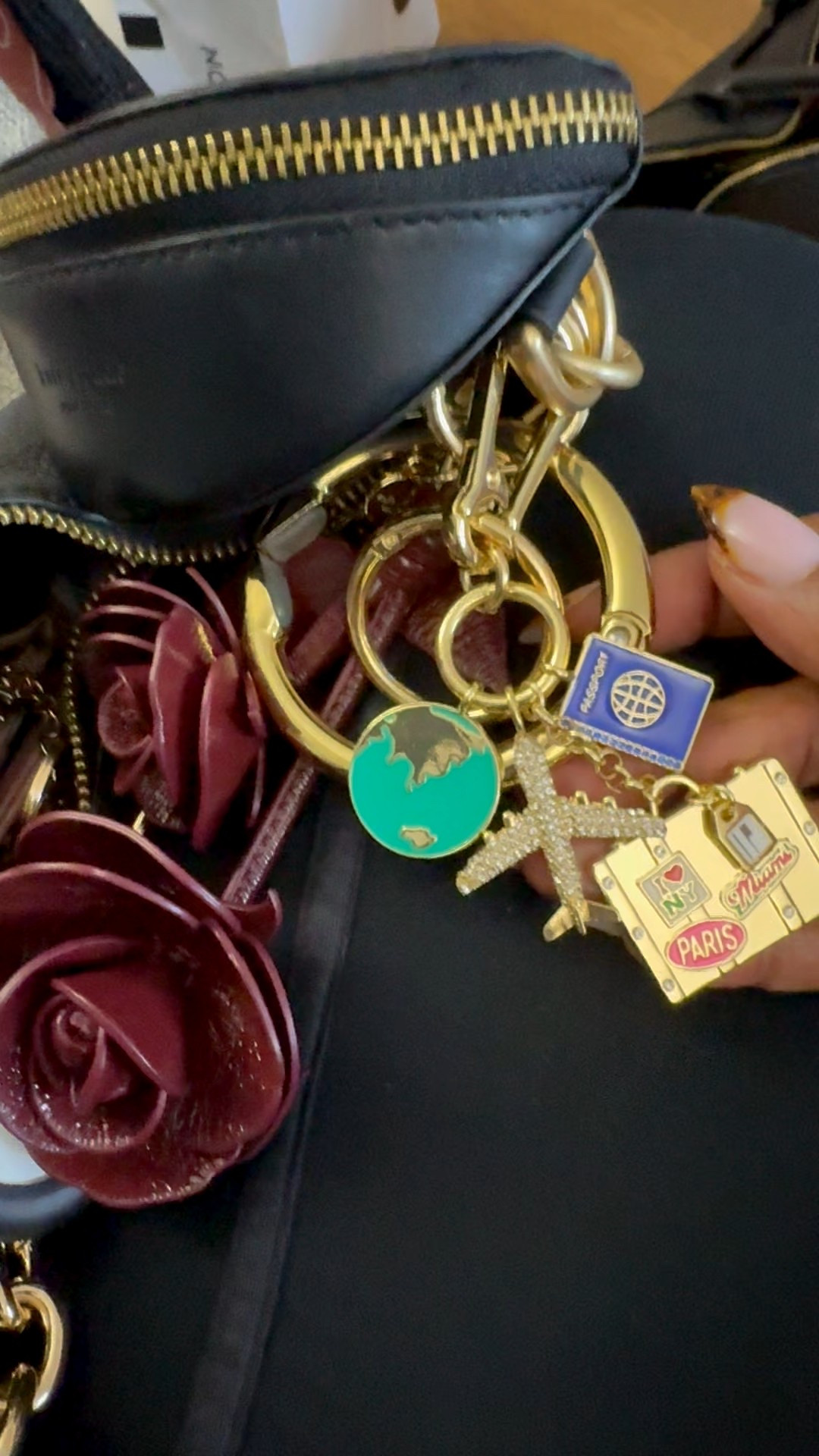 This is my new fave everyday bag.   Great for travel because it’s hands free (cross body) and while small, it holds all my essentials.  The purse charms are so me! ✈️ 🛂🎫🧳🌎

#LTKGiftGuide #LTKTravel #LTKgrwm