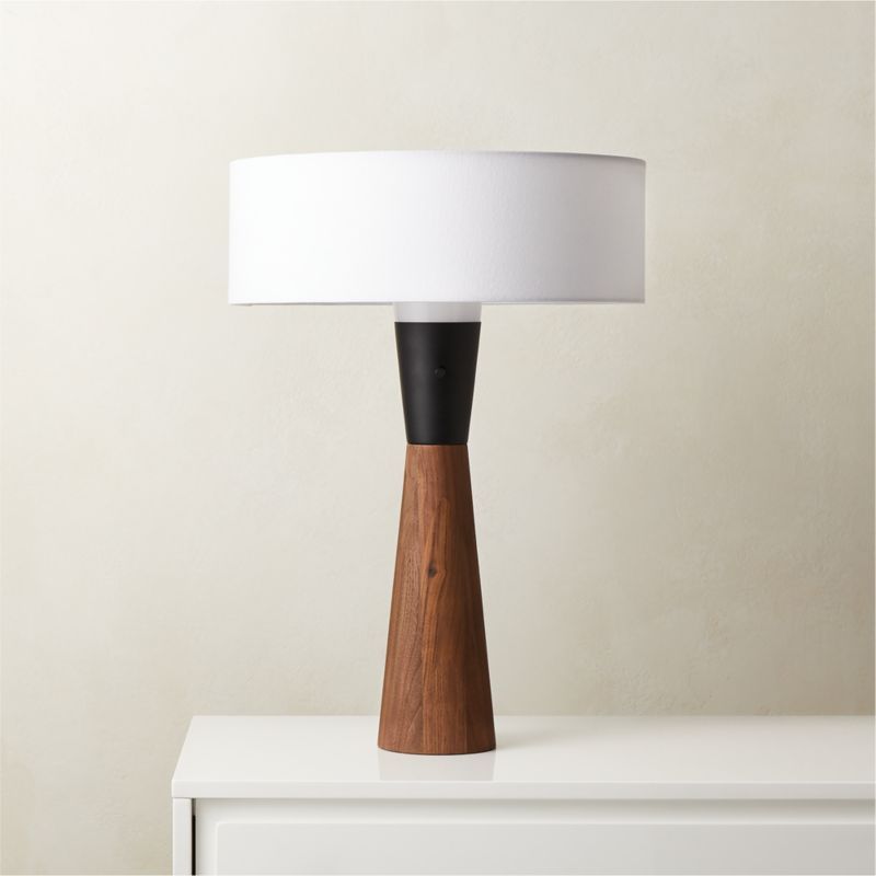 Paul McCobb Exposior Walnut Table Lamp Model 2011 + Reviews | CB2 | CB2