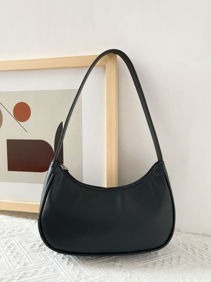 Lightweight,Business Casual Minimalist Baguette Bag For Teen Girls Women College Students,Rookies... | SHEIN
