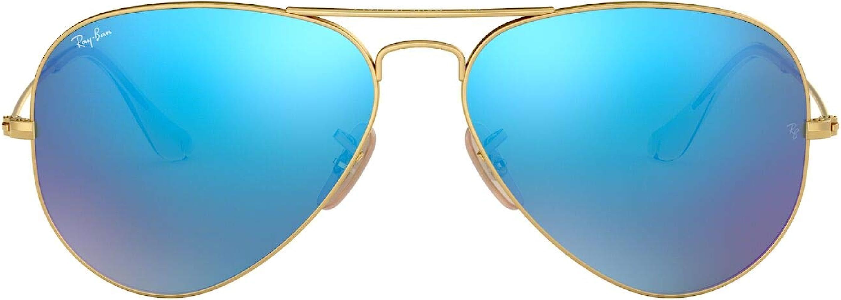 Ray-Ban Rb3025 Classic Mirrored Aviator Sunglasses | Amazon (US)