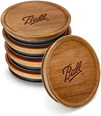 Ball® Jar Lids, 5 Pack Ball Jar Wooden Storage Lids | Amazon (US)