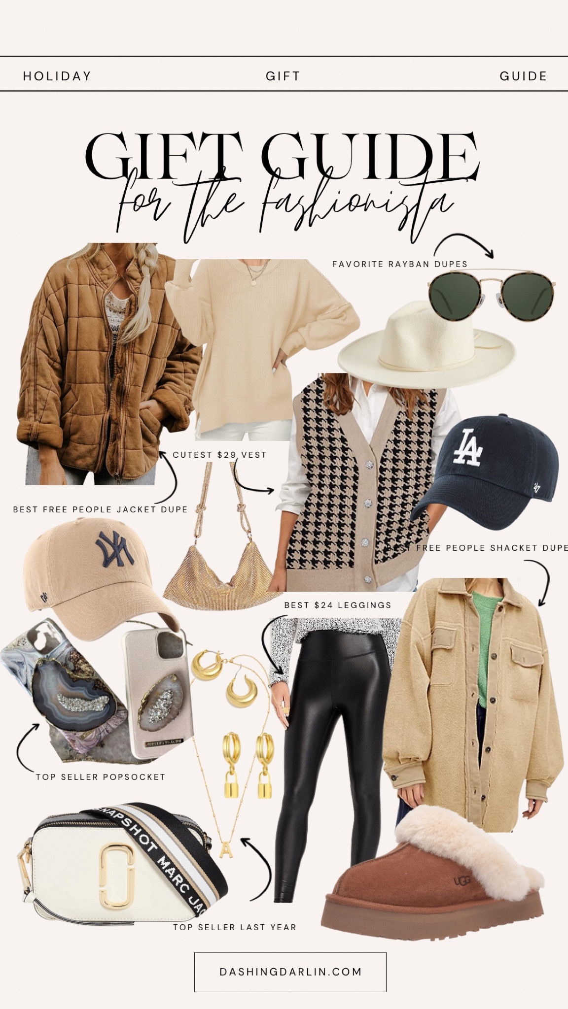 Gift guide for the fashionista ~ linking classic baseball hats, accessories, quilted jackets, Sherpa jackets and so much more!!!! 

#christmasshopping #giftsforher #girlgiftguide #christmasgiftideas #giftideas #amazonfinds  #amazongadgets 



#LTKSeasonal #LTKHoliday #LTKGiftGuide