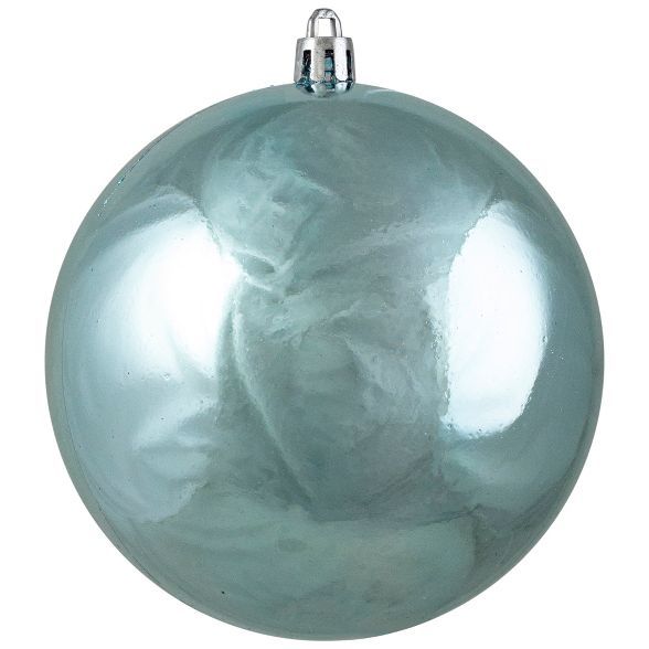 Northlight 4" Shatterproof Shiny Christmas Ball Ornament - Blue | Target