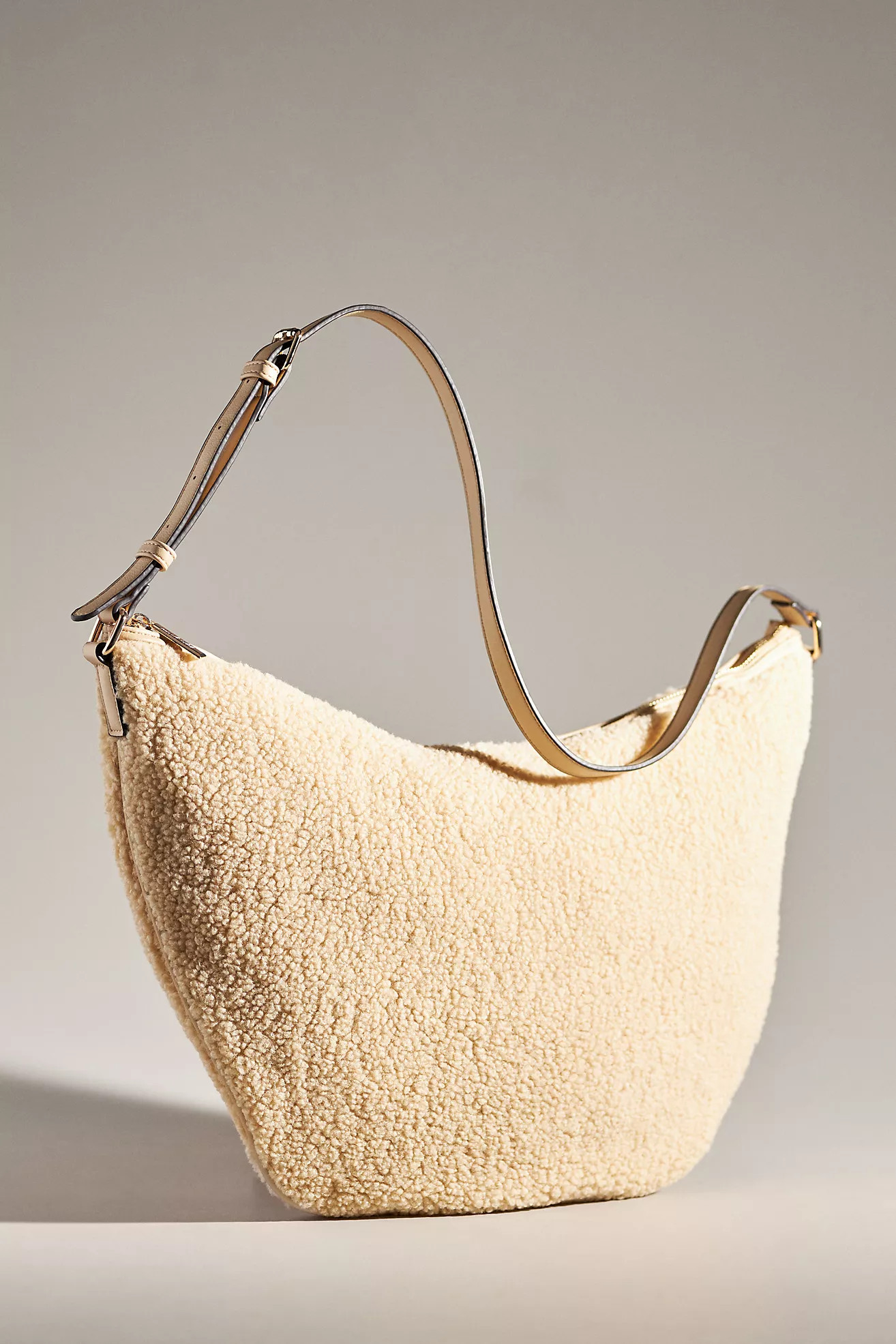 Mali + Lili Oversized Sherpa Sling Bag | Anthropologie (US)