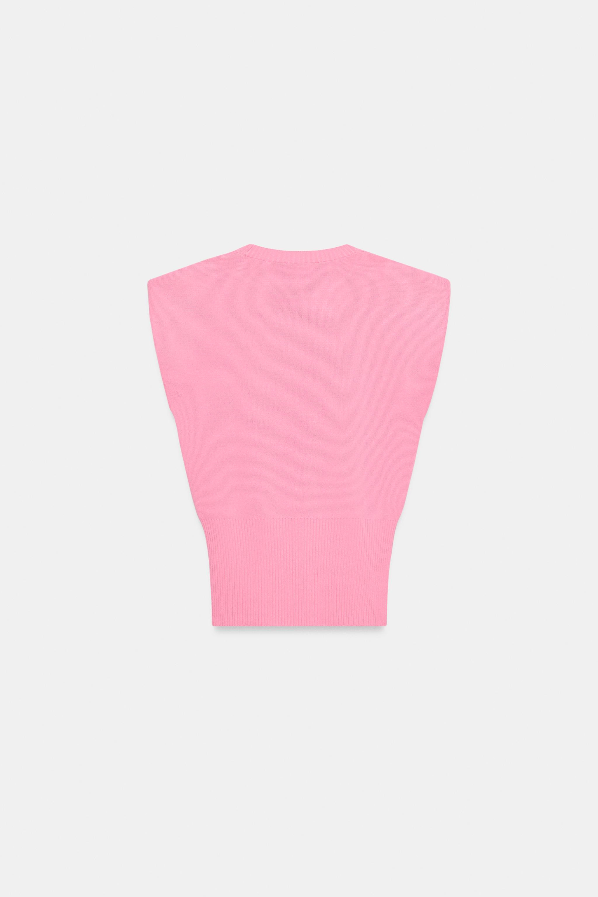 SHOULDER PAD KNIT TOP | Zara US