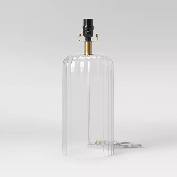 Large Ribbed Glass LED Table Lamp Clear (Includes Energy Efficient Light Bulb) - Project 62™ | Target