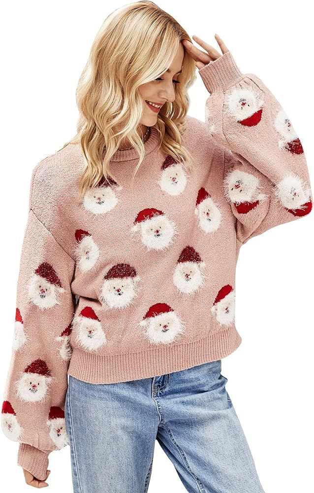 Pink Santa sweater  | Amazon (US)