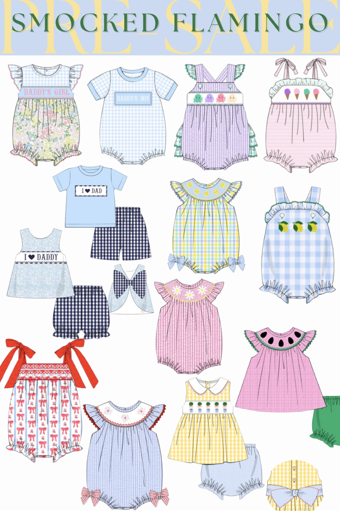 Obsessing over this pre-order for summer pieces, so tempting to get them all. For the pre-order only they are offering by five pieces get the sixth for free, pre-order ends on February 29.  



#LTKbaby #LTKfindsunder50 #LTKkids