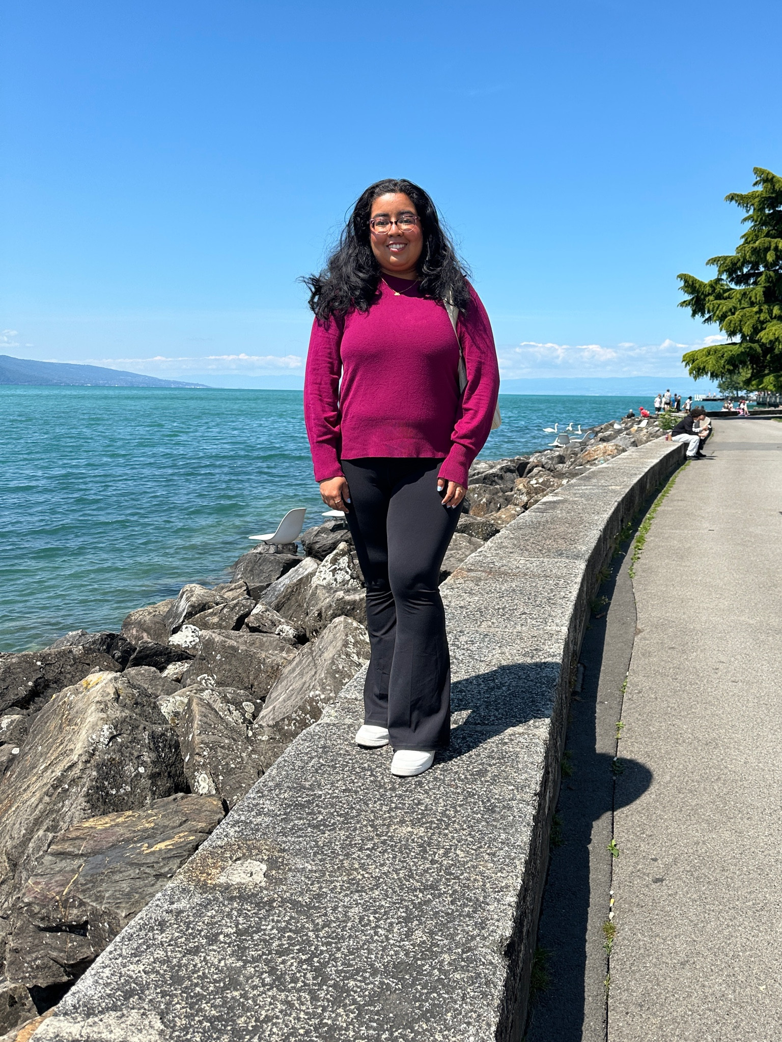 These buttery soft flare leggings have been so comfortable to explore Switzerland in! Wearing a size large   

#LTKStyleTip #LTKTravel #LTKMidsize